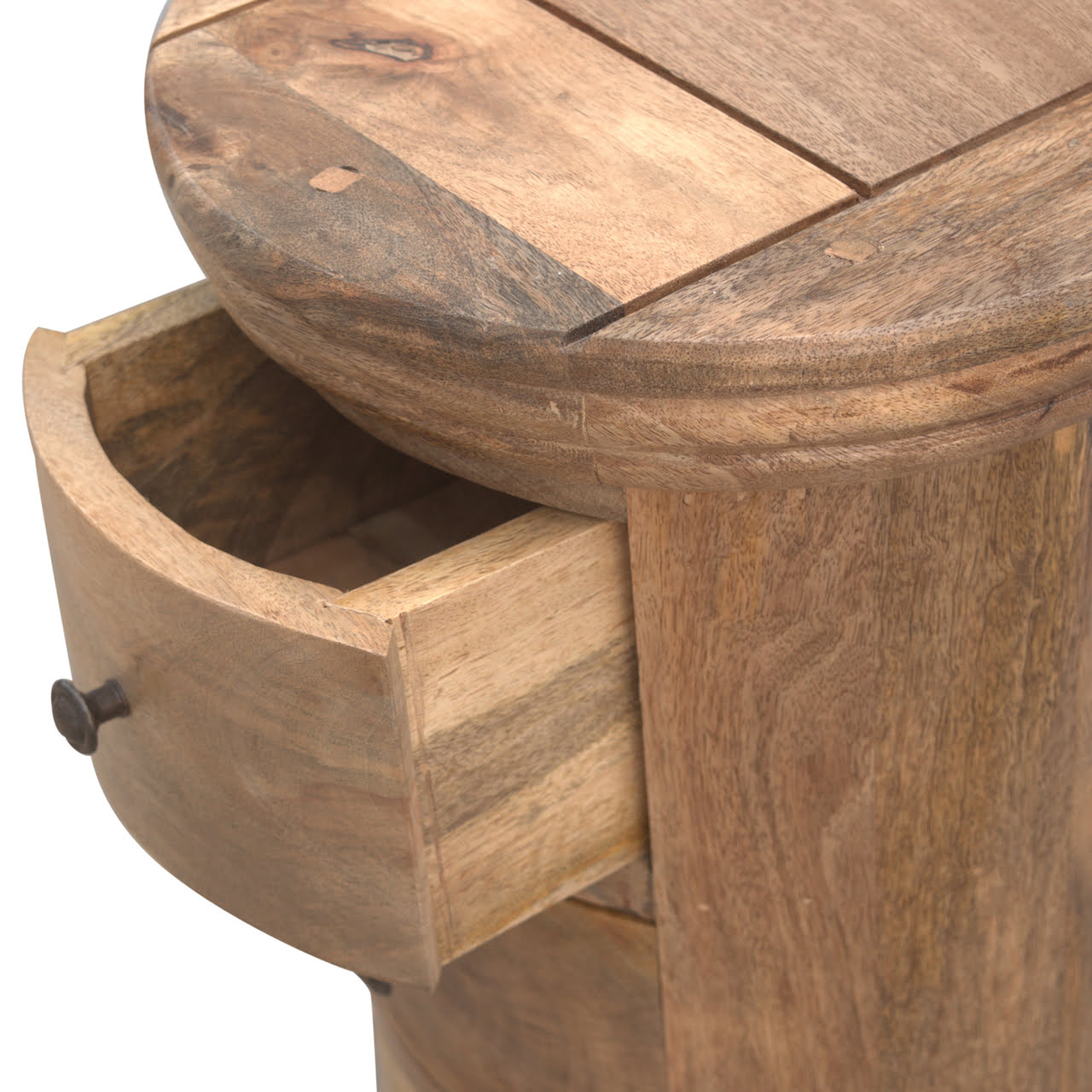 Country Style Slim Drum Chest With 5 Drawers Amvico