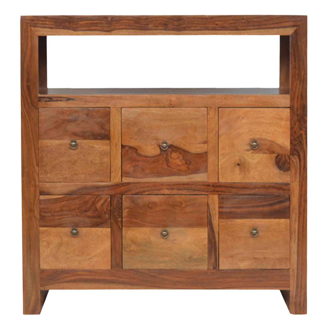 Sheesham Wood Media Unit Amvico